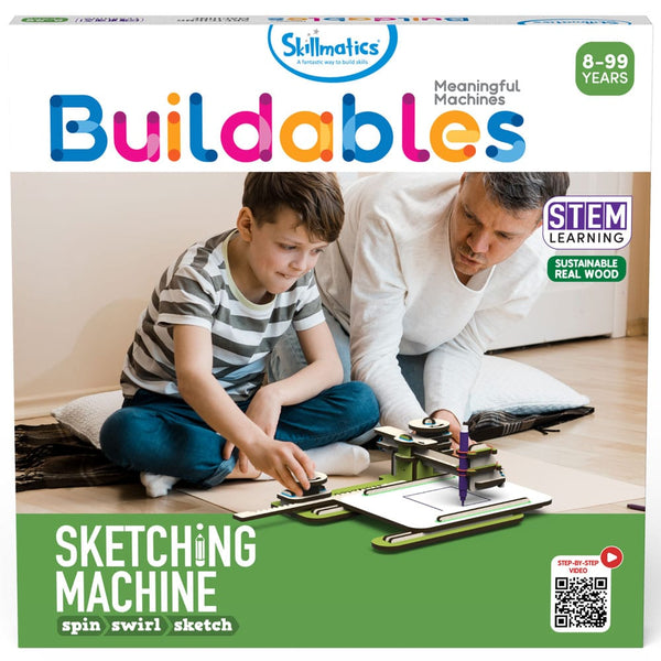 Skillmatics Buildables Sketching Machine - DIY STEM Kit For Kids to